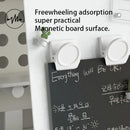 Axyaa Desktop Magnetic Board with Stand and Clamp - Metal Display for Magnets