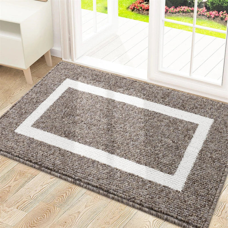 Axyaa Absorbent Bathroom Foot Mat: Non-slip Quick Drying Bath Rug