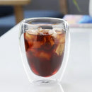 Axyaa Double Wall Glass Cup - Round Style Solid Color Glass Mug