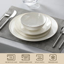 Axya JERA 32-Piece White Porcelain Tableware Set for 8