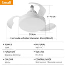Axyaa Telescopic Blade Ceiling Fan with Silent Air Circulation and Dimmable LED Light