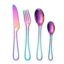 Axyaa Stainless Steel Hollow Handle Dinnerware Set - Knife Fork Spoon Flatware