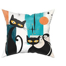 Axyaa Black Cat Medieval Vintage Halloween Pillowcase 40X40cm