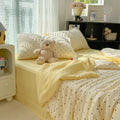 Axyaa Cloud-Feeling Double-Layer Yarn Summer Quilt 4-Piece Set - Soft & Small Fresh