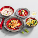Axyaa Stoneware Dinnerware Set, 16/32 Pieces, Service for 4/8, 3 Color Options