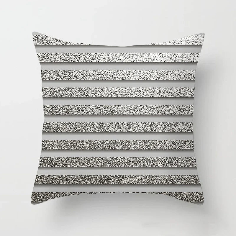 Axyaa Pink Geometric Print Decor Pillow Cover for Modern Luxury Home