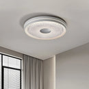 Axyaa 50CM Crystal Acrylic LED Ceiling Light for Living Room, Dimmable Bedroom Lamp