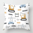 Axyaa White Plush Cushion Cover for Sofa Bedroom Living Room Decor