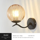 Axyaa Glass Wall Lamp: Modern Nordic Design for Living, Bedroom, Kitchen