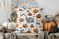 Axyaa Halloween Ghost & Pumpkins Pillow Cover for Sofa Bedroom Car