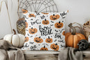 Axyaa Halloween Ghost & Pumpkins Pillow Cover for Sofa Bedroom Car