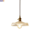Axyaa Modern Copper Pendant Light Glass Chandelier for Living Dining Bar Kitchen