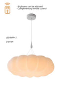 Axyaa Pumpkin LED Ceiling Light for Children's Room, Bedroom, Living Room - Remote Dimming