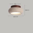 Axyaa Retro Balcony LED Ceiling Chandelier Stones Home Lighting Fixture