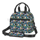 Axyaa Corgi Dogs Thermal Lunch Bag Insulated Tote with Shoulder Strap