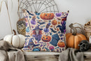 Axyaa Halloween House and Trees Pillow Cover for Sofa, Bedroom, Car