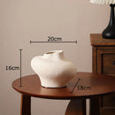 Axyaa Coarse Pottery Vase: Aesthetic Room Decor for Flowers, Plant Pot or Ornaments