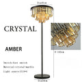 Axyaa Crystal Classic Floor Lamp: Modern Nordic Standing Light for Elegant Living Room Décor.