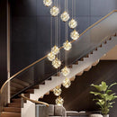 Axyaa Modern Stair Chandelier Pendant Lights for Living Room Ceiling Lamp