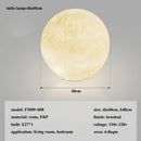 Axyaa Moon Led Pendant Chandelier for Living Room Kitchen Bedroom; Modern Wabi-Sabi Luminaire