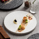 Axyaa Stone Ceramic Steak Serving Plate Set - Restaurant Tableware