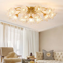 Axyaa Luxury Copper Ceiling Light Chandelier for Modern Living Room décor