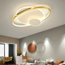 Axyaa Gold/Black LED Ceiling Lamp: Stylish Indoor Lighting Chandelier for Home Decor