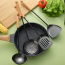 Axyaa Stainless Steel Wooden Handle Kitchen Utensil Set