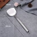 Axyaa Stainless Steel Kitchen Utensils Set for Cooking, Ladle, Spoon, Colander, Spatula