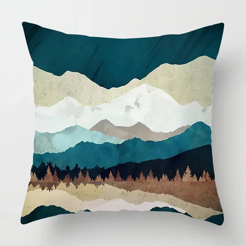 Axyaa Nordic Moon Metal Painting Pillowcase for Home Sofa Decor - 40*40 & 60*60