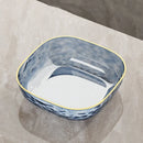 Axyaa Gold Edge Fruit Plate for Snacks, Desserts & Dried Fruits