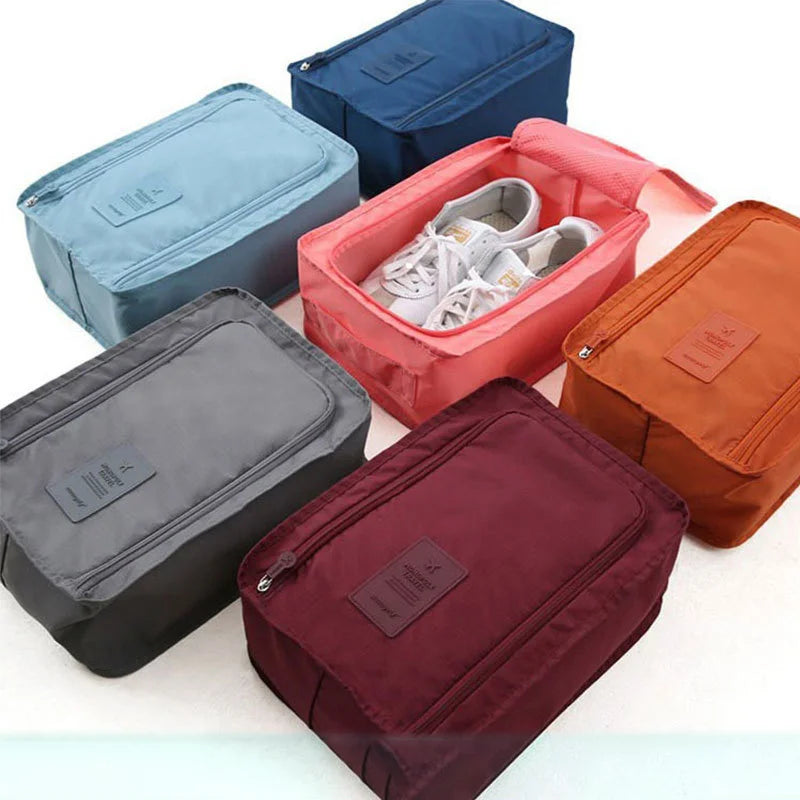 Axyaa Small Folding Shoe Bag - Portable Travel Storage, Waterproof, Multifunctional