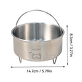 Axyaa Stainless Steel Steamed Egg Bowl Holder Stackable Rice Stew Kitchen Tableware