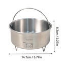 Axyaa Stainless Steel Steamed Egg Bowl Holder Stackable Rice Stew Kitchen Tableware