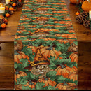Axyaa Halloween Pumpkin Cat Table Runner for Dining and Wedding Decor