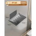 Axyaa Wall Mounted Aluminum Alloy Soap Holder with Drainage, Bathroom Soap Dish
