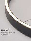 Axyaa Modern Round LED Chandelier Ring Light for Living, Dining, Bedroom, Kitchen