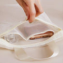 Axyaa Mesh Makeup Toiletry Bag: Portable Travel Shower Organizer & Cosmetic Pouch