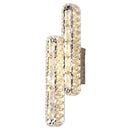 Axyaa Oval Crystal Wall Lamp: Modern Minimalist Light Luxury Indoor LED Lighting