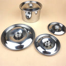 Axya Stainless Steel Pan Lid for Universal Pot Frying Wok Cover