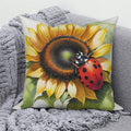 Sunflower Decorative Pillow Cover by Axyaa | Sofa, Car, Living Room Decoration
