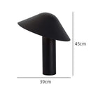 Axyaa Black Mushroom Lamp: Modern Minimalist Nordic Bedside Table Light