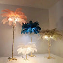 Nordic Feather Floor Lamp by Axyaa: French Retro Atmosphere Light for Living Room