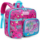 Girls Lunch Bag Axyaa - Washable, Adjustable Strap, Cute Design, Side Pocket, Water Bottle Slot