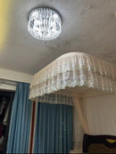 Axyaa Crystal Chandelier for Modern Luxury Living Room and Bedroom Ceiling Decoration