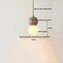 Axyaa Yellow Travertine LED Pendant Lights for Modern Living Spaces