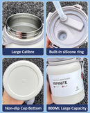 Axyaa Stainless Steel Thermo Bottle With Straw - Vacuum Insulated Hot Cold Thermos Cup Tumbler