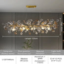Axyaa Crystal Branch Chandelier for Home