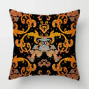 Axyaa Baroque Geometric Throw Pillow Case, Elegant Vintage 45X45CM Cushion Cover for Home