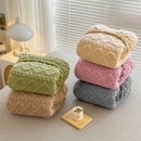 Axyaa Plush Velvet Fitted Sheet Set for Single and Couple Bedding